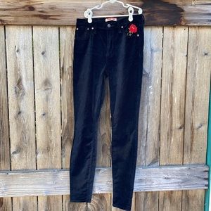 Black velvet Johnny Was skinny jean